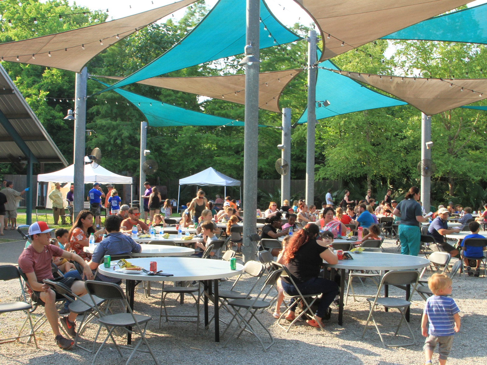 crowd at Festival Plaza 