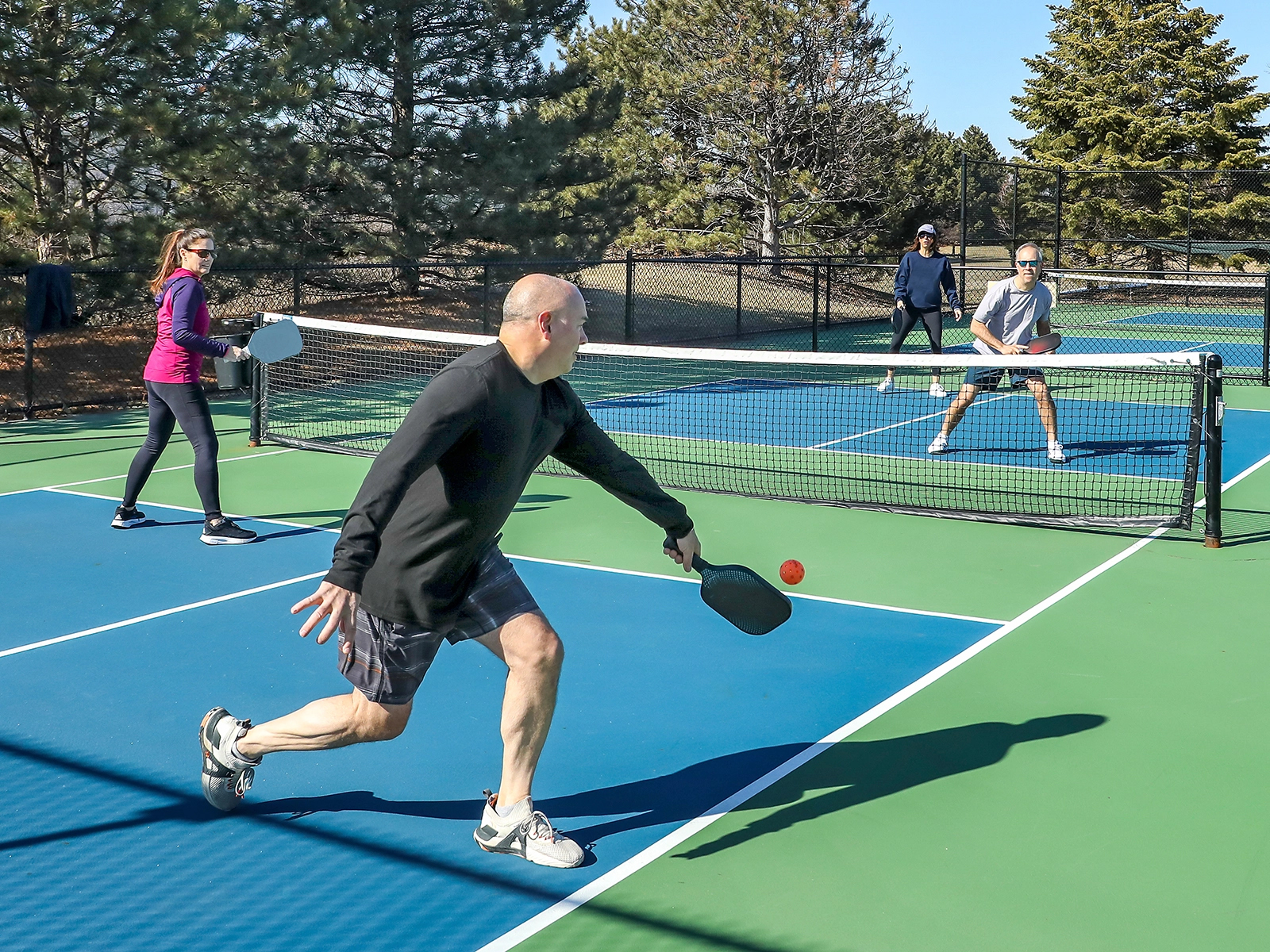doubles pickleball game