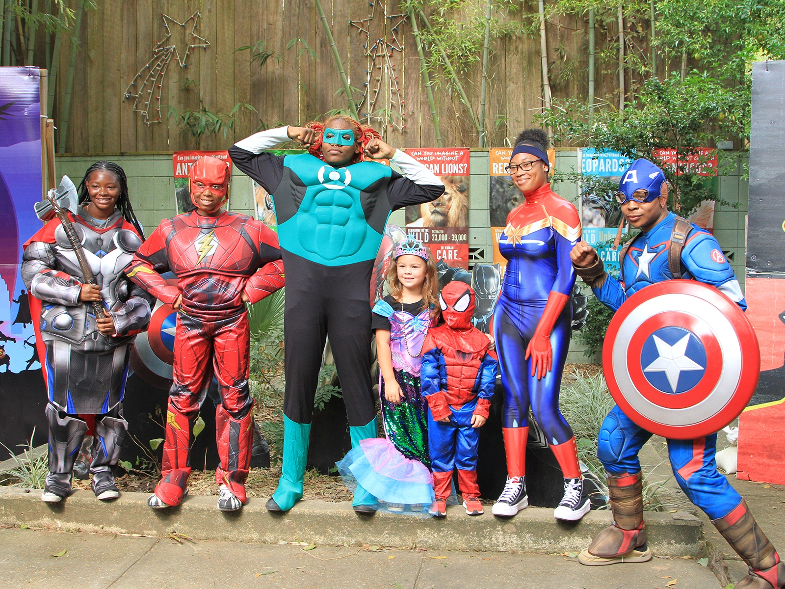 students in costume