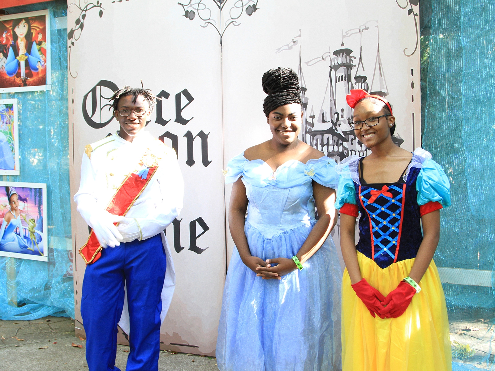 students in costumes