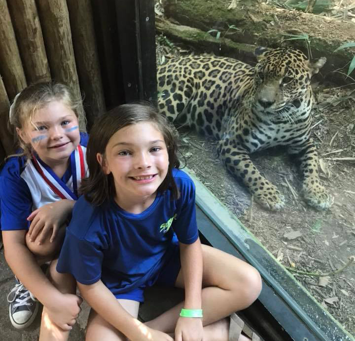 kids and jaguar